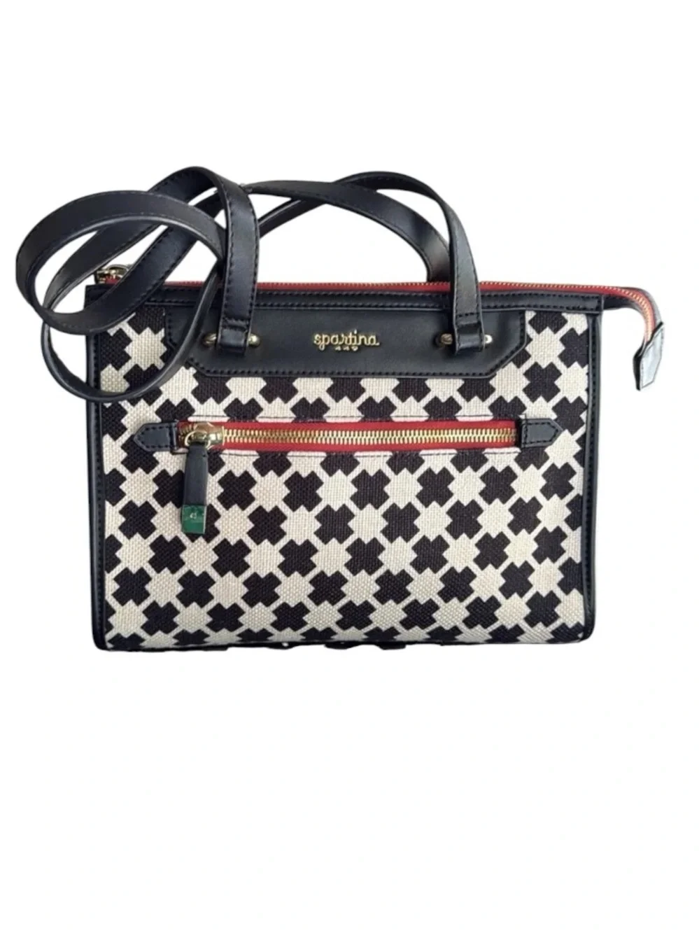Spartina 449 Ellis Bella Black & White Shoulder Bag